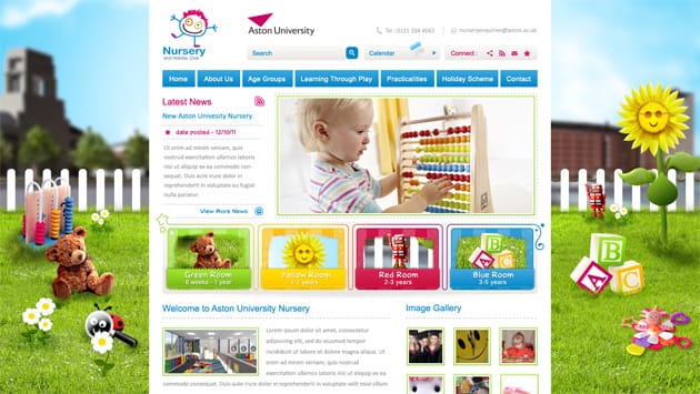 Aston Nursery home page